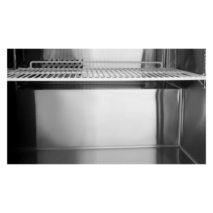 Mesón refrigerado de 2 puertas de 123 cm