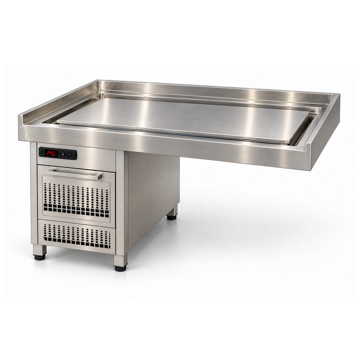 Barra Placa Fría para Buffet 1.50 mts