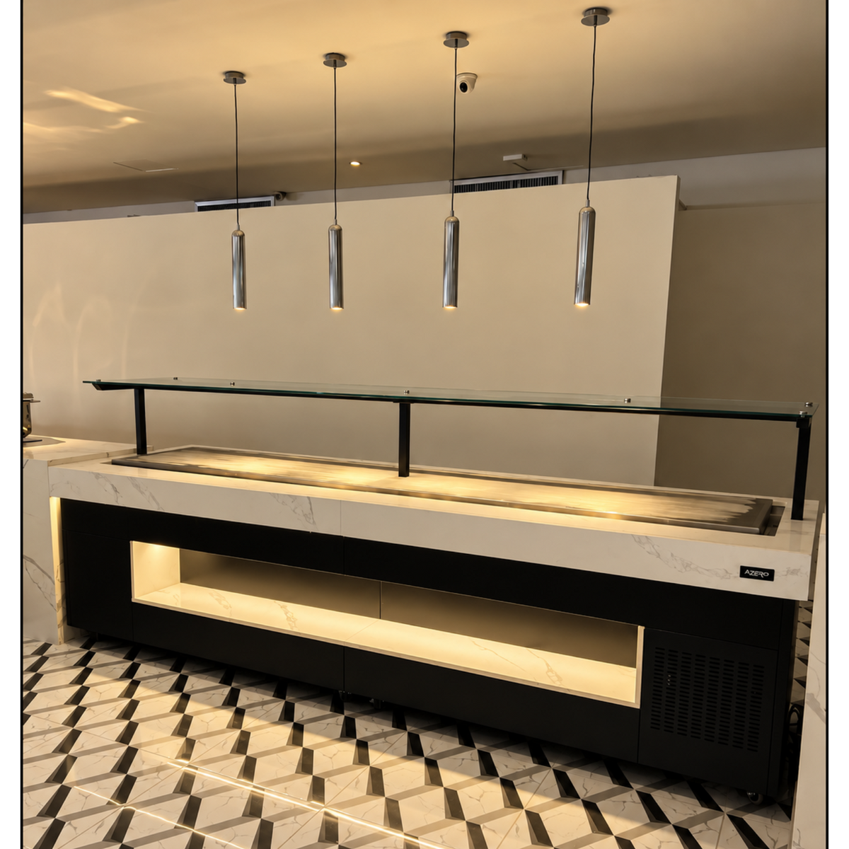 Barra Placa Fria para Buffet sobre medidas