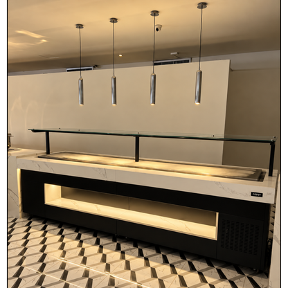 Barra Placa Fria para Buffet sobre medidas