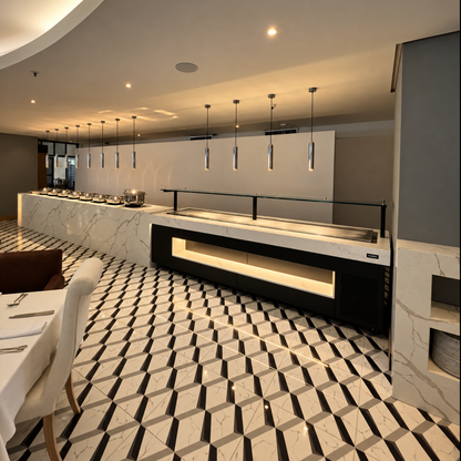 Barra Placa Fria para Buffet sobre medidas