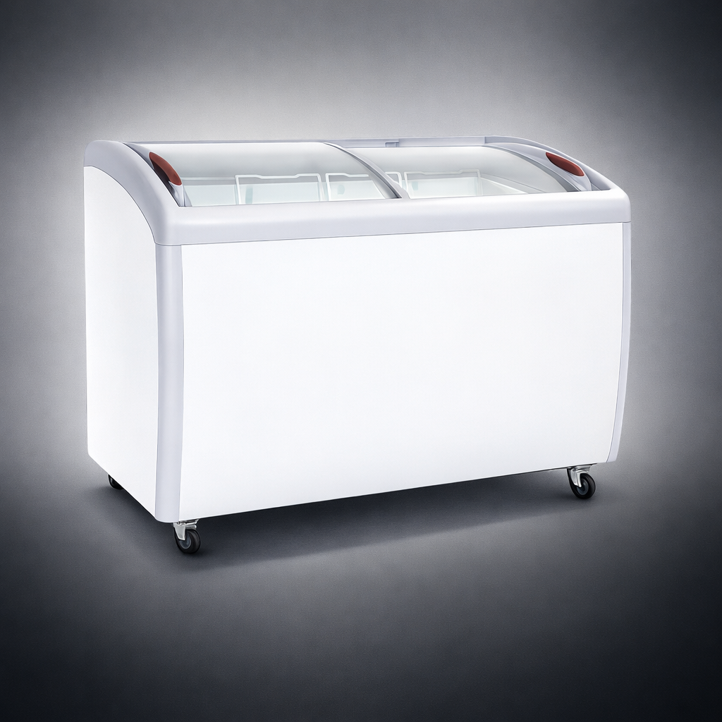 Congelador horizontal puerta vidrio 360 litros