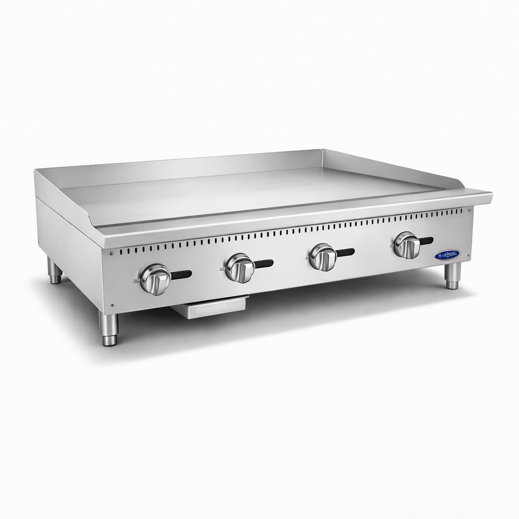 Plancha de sobreponer de 4 quemadores