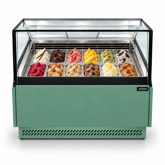 Vitrina Helado duro o Gelato 12 sabores AZ-VH1200 ECO