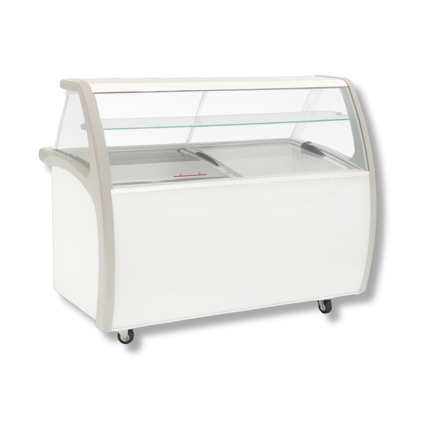 Congelador para helados vidrio curvo con cupula 9 azafates