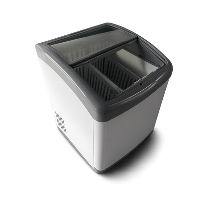 Congelador horizontal puerta vidrio 160 litros