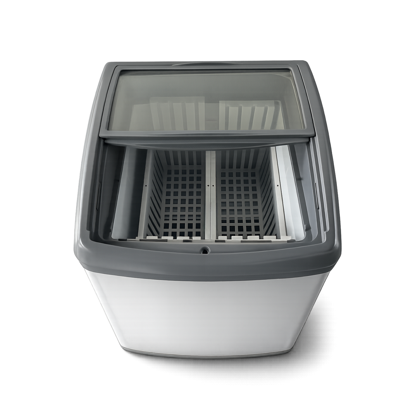 Congelador horizontal puerta vidrio 160 litros