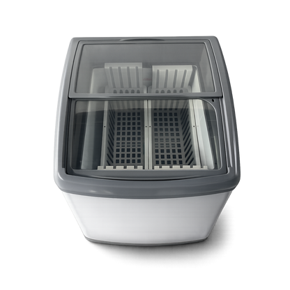 Congelador horizontal puerta vidrio 160 litros