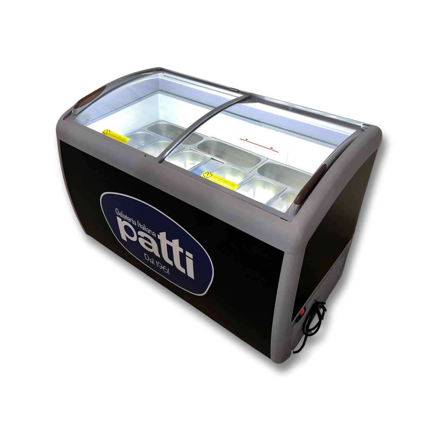 Congelador para helados puerta vidrio 360 litros