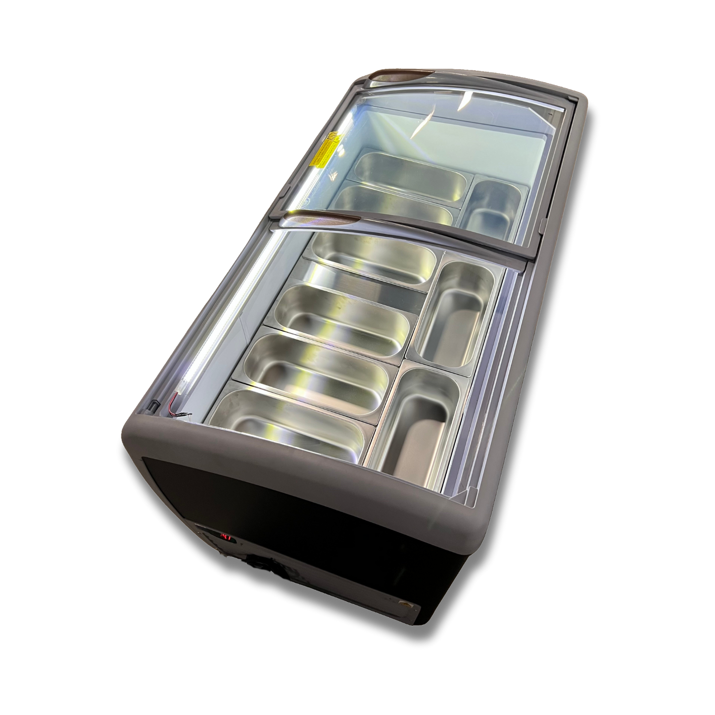 Congelador para helados puerta vidrio 360 litros