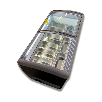 Congelador para helados puerta vidrio 360 litros