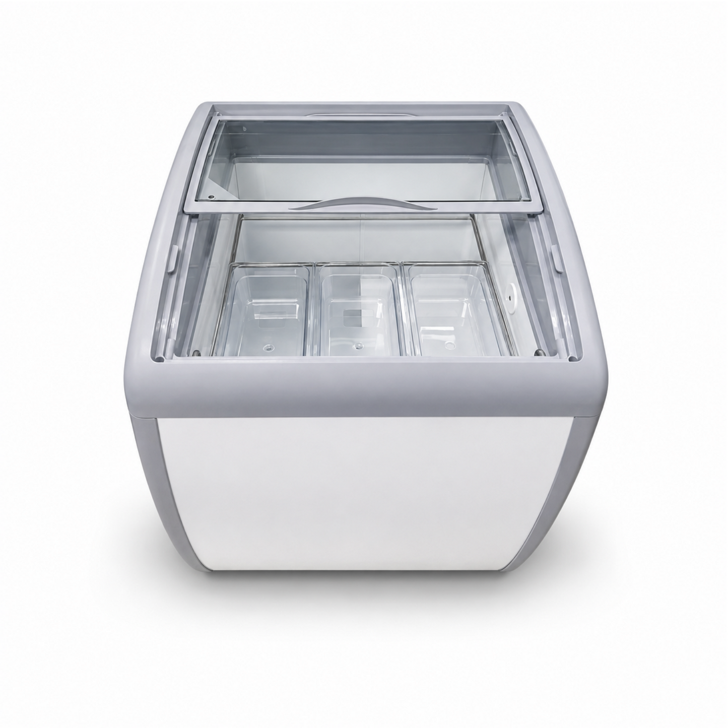 Congelador para helados puerta vidrio 160 litros