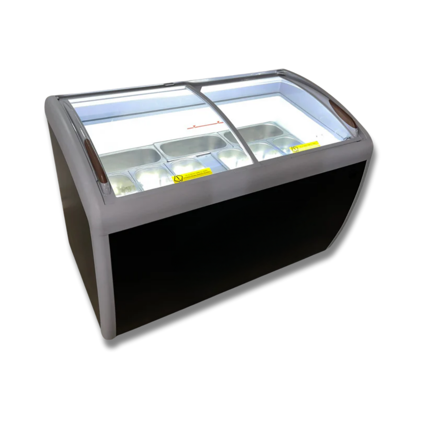 Congelador para helados puerta vidrio 360 litros