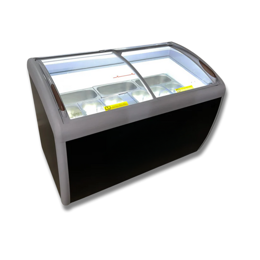 Congelador para helados puerta vidrio 360 litros