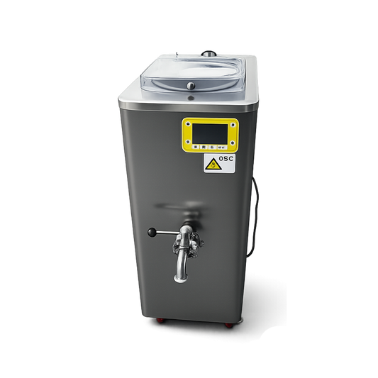 Pasteurizadora con Homogenizados «Ultra High Speed», Capacidad Neta 33 litros por Batch, Pasteuriza y Enfriamiento en el mismo equipo