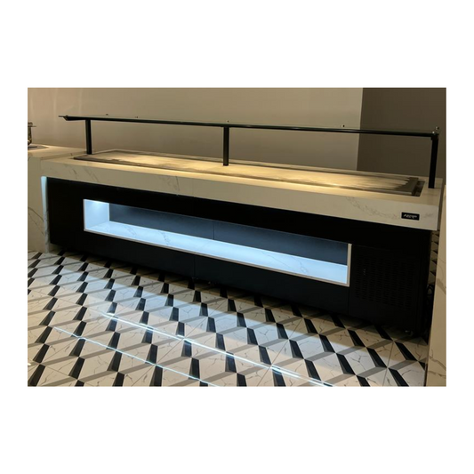 Mesa placa fria para buffet