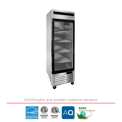 Refrigerador una puerta de vidrio 541 LTS