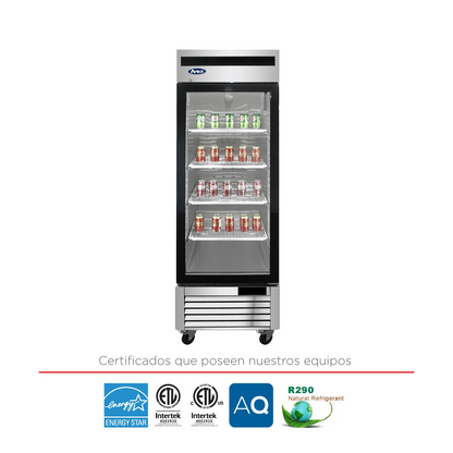 Refrigerador una puerta de vidrio 541 LTS