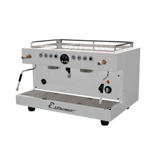Máquina de Café Espresso de 2 Grupos automática Blanco Estremo