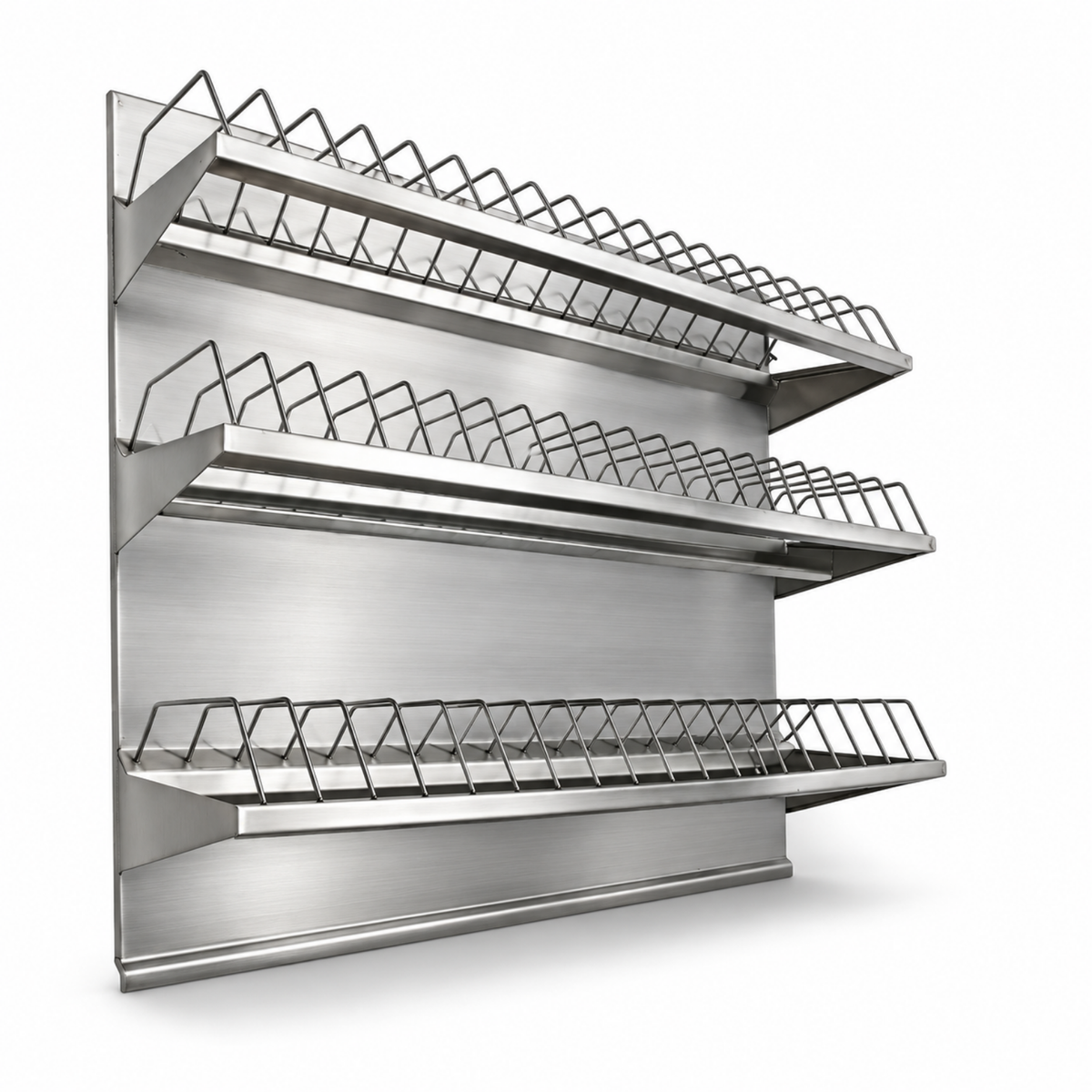 Escurridor de platos de pared de 3 Niveles