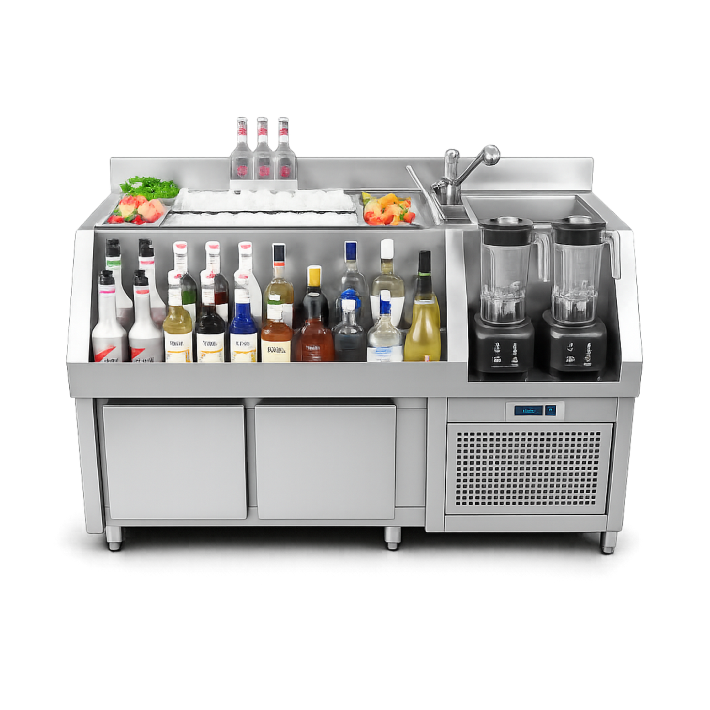 Estación Coctelera Refrigerada 1500 mm