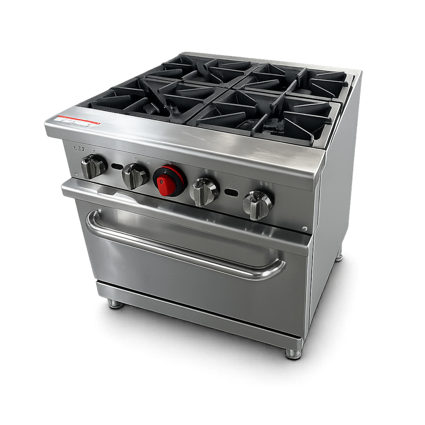 Estufa Industrial 4 Puestos + Horno Línea Premium AZ-HFS24