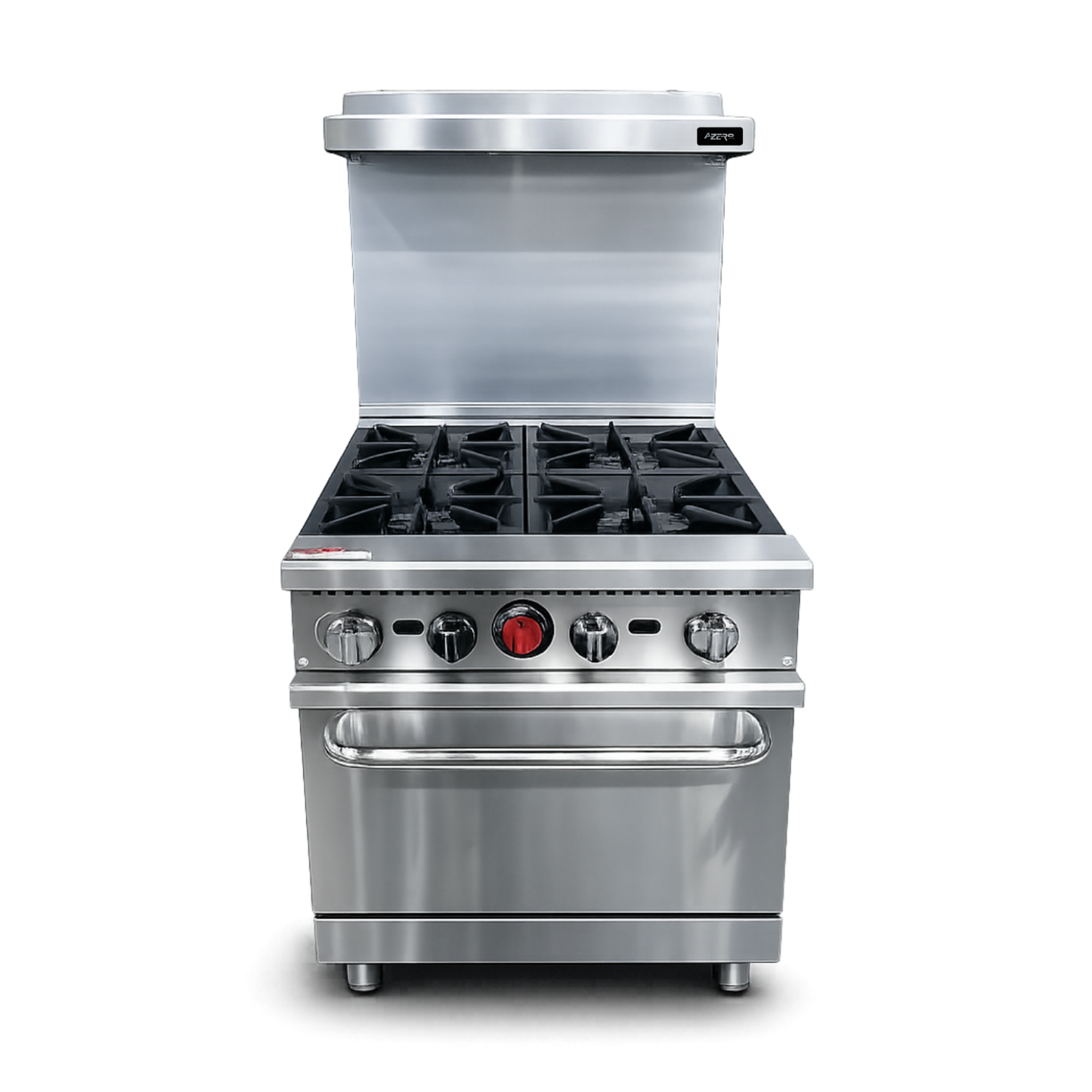 Estufa Industrial 4 Puestos + Horno Línea Premium AZ-HFS24