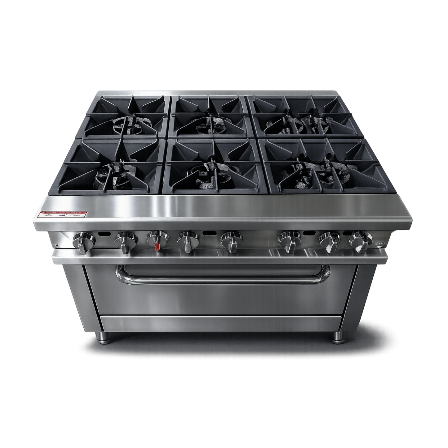 Estufa Industrial 6 Puestos + Horno Línea Premium AZ-HFS36