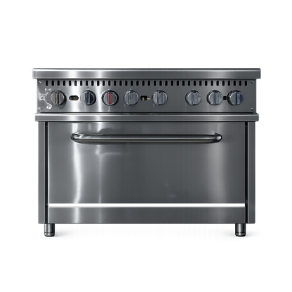 Estufa Industrial 6 Puestos + Horno Línea Premium AZ-HFS36