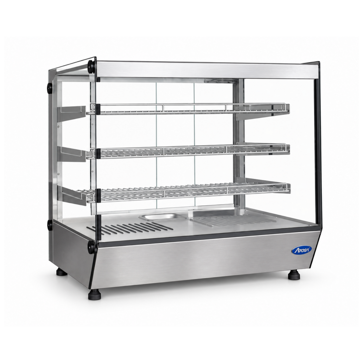 Vitrina Calentadora de Alimentos Sobremostrador 71 cm – Vidrio Plano ATOSA