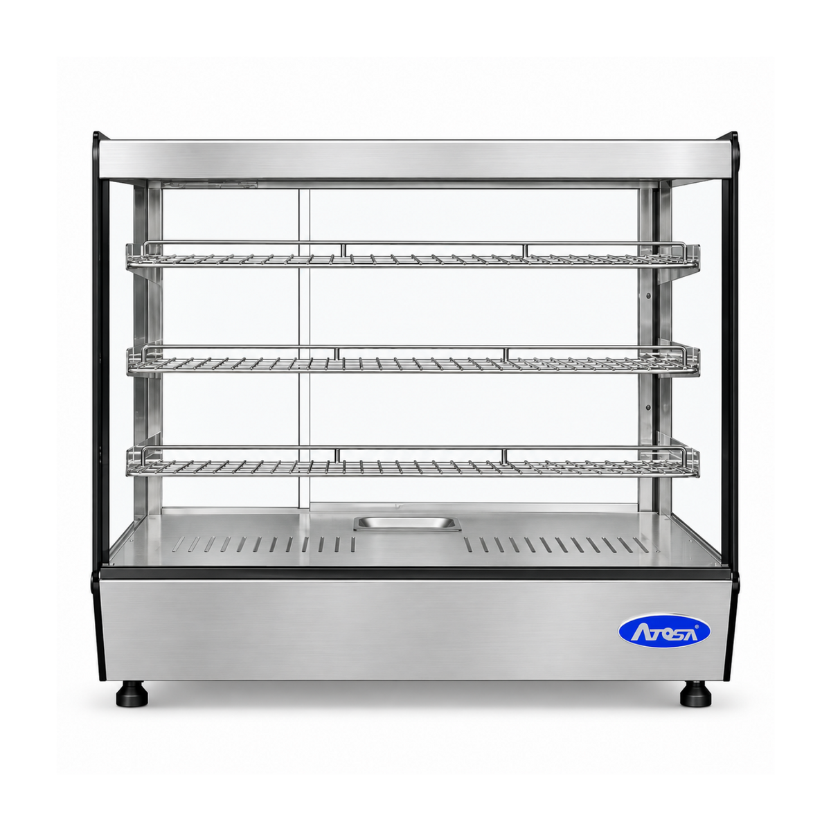 Vitrina Calentadora de Alimentos Sobremostrador 71 cm – Vidrio Plano ATOSA