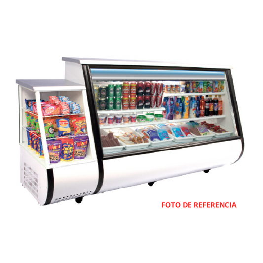 Vitrina mixta horizontal 1.79 mts. con casilla