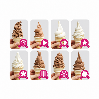 Máquina Helado Suave Profesional de 3 Boquillas AZ-MHS600P