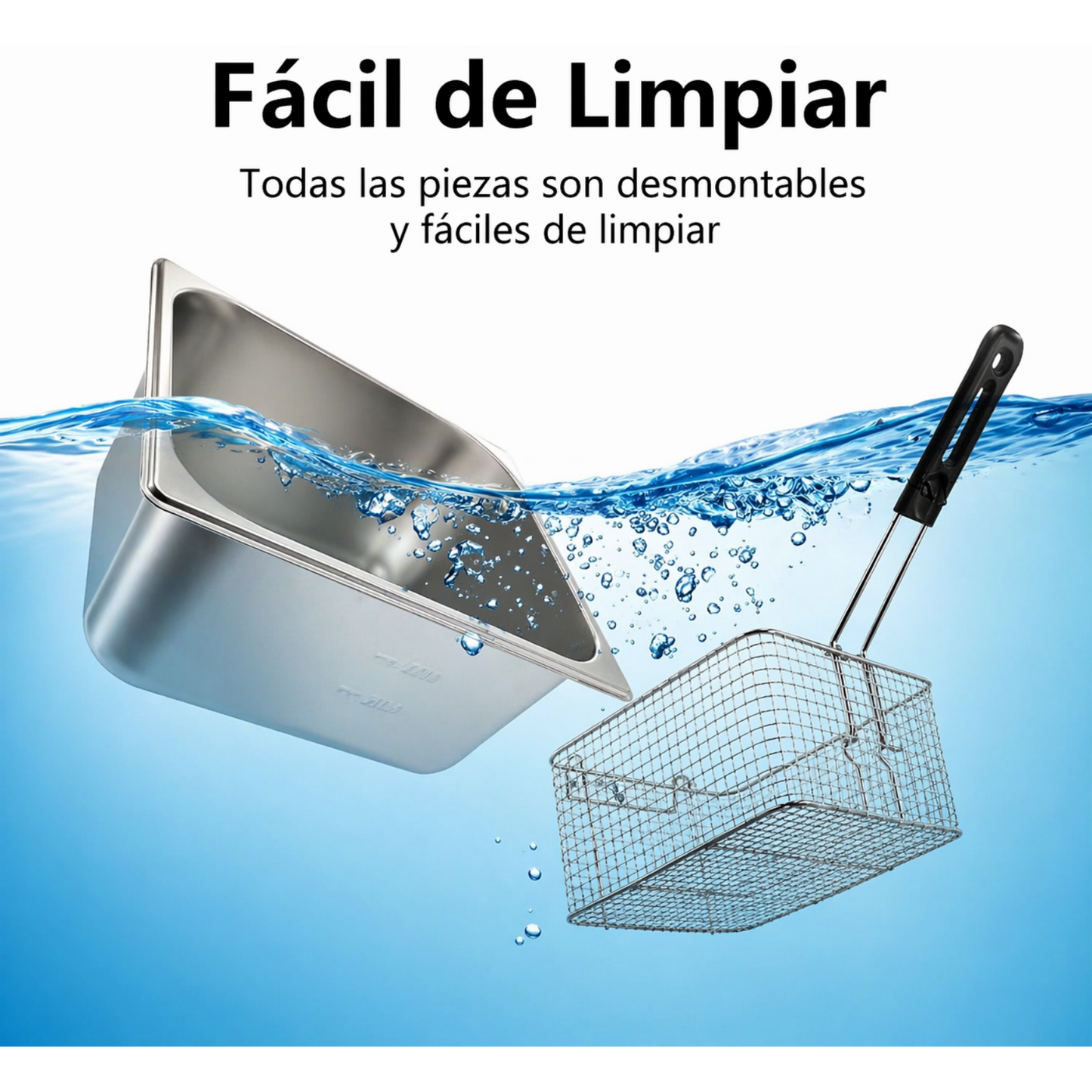 Freidora ELÉCTRICA sobremesa Doble Tanque 20 Litros 110V