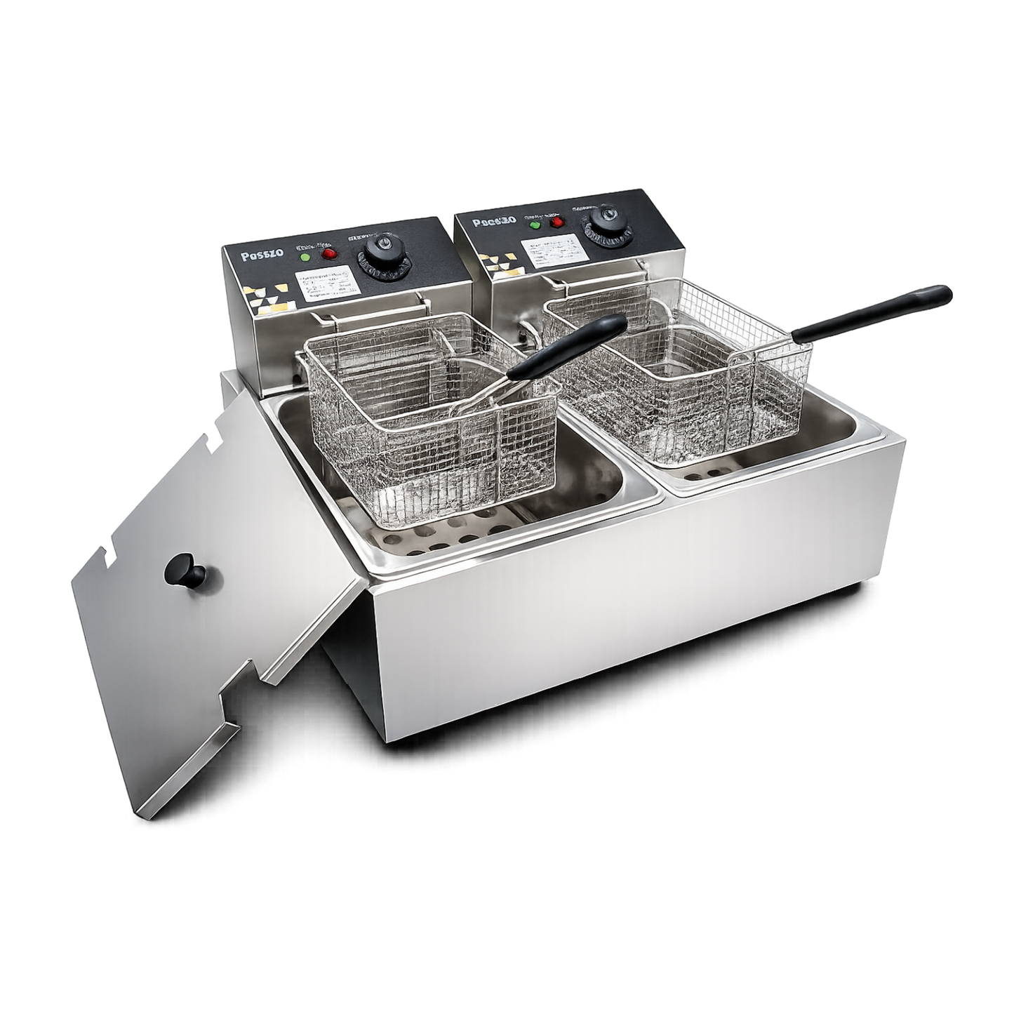 Freidora ELÉCTRICA sobremesa Doble Tanque 20 Litros 110V