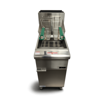 Freidora a Gas con Tapa 28 Litros 4 Quemadores 120.000 BTU/h