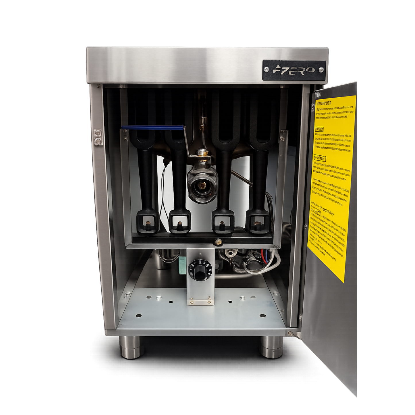Freidora a Gas con Tapa 28 Litros 4 Quemadores 120.000 BTU/h