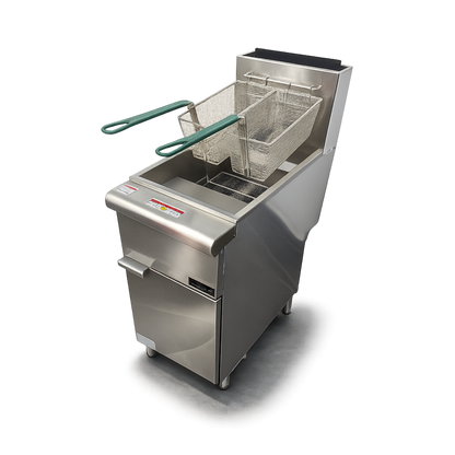Freidora a Gas con Tapa 28 Litros 4 Quemadores 120.000 BTU/h