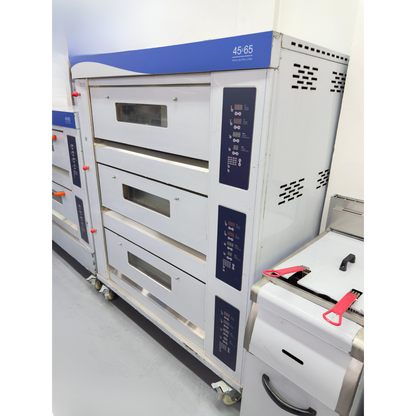 Horno para Pizza Premium 3 Gavetas 6 bandejas Digital a Gas 110V