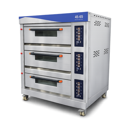 Horno para Pizza Premium 3 Gavetas 6 bandejas Digital a Gas 110V