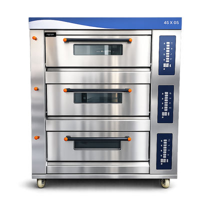 Horno para Pizza Premium 3 Gavetas 6 bandejas Digital a Gas 110V