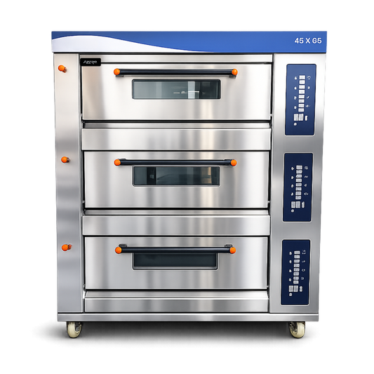 Horno para Pizza Premium 3 Gavetas 6 bandejas Digital a Gas 110V