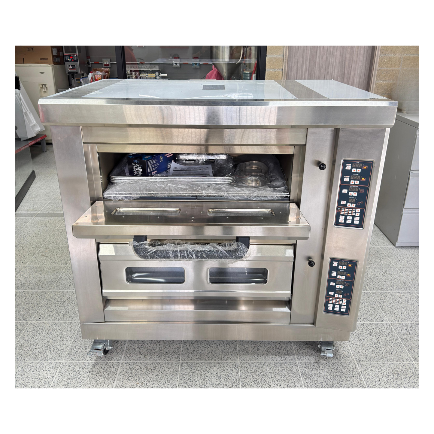 Horno Digital 2 Gavetas 4 latas a gas