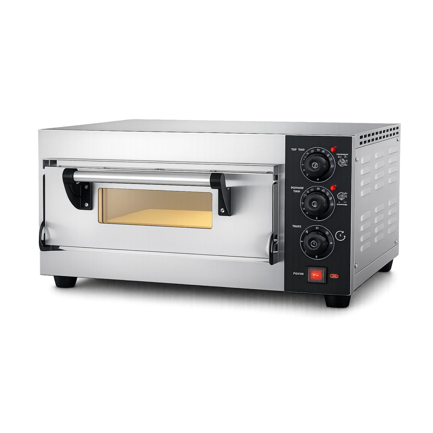 Horno para Pizza 1 Camara con 1 piedra Refractaria Electrico