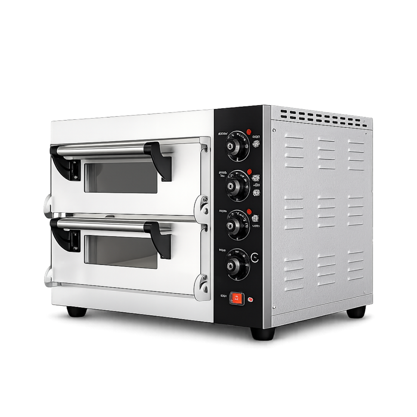 Horno para Pizza 2 Camaras con 2 Piedras Refractarias Electrico