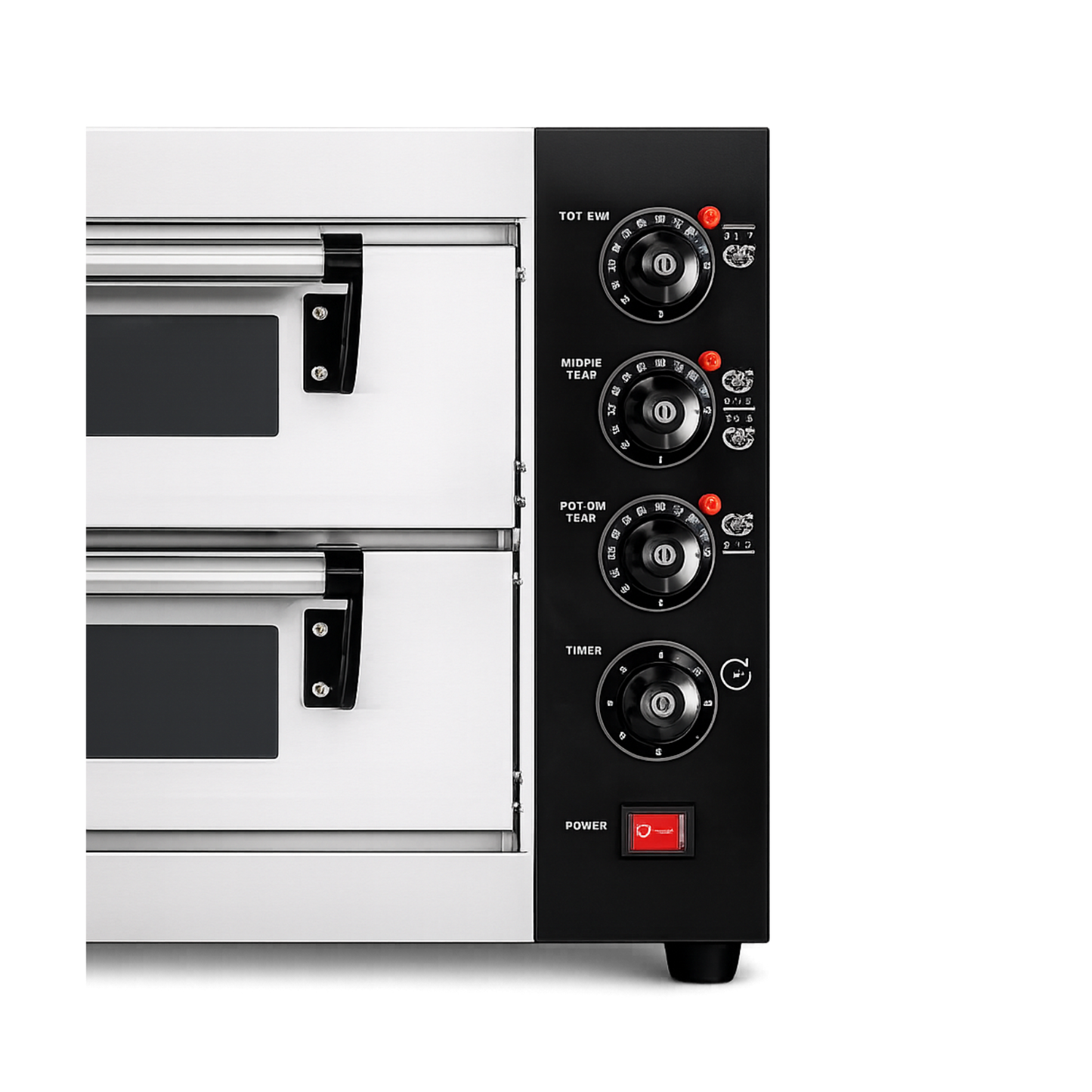 Horno para Pizza 2 Camaras con 2 Piedras Refractarias Electrico