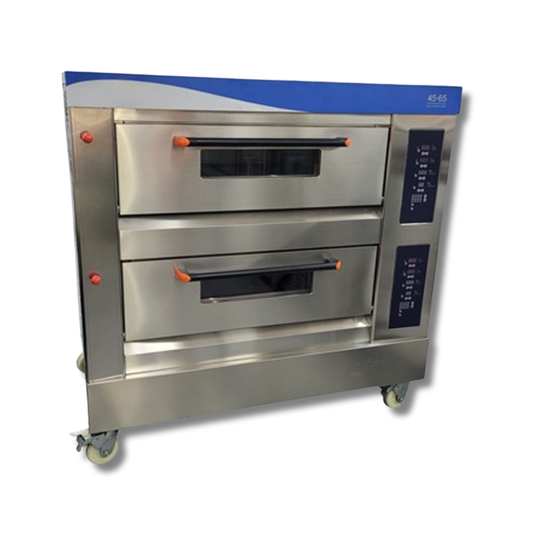 Horno Premium para Pizza Digital con Piedra Refractaria – 2 Cámaras x 4 Bandejas