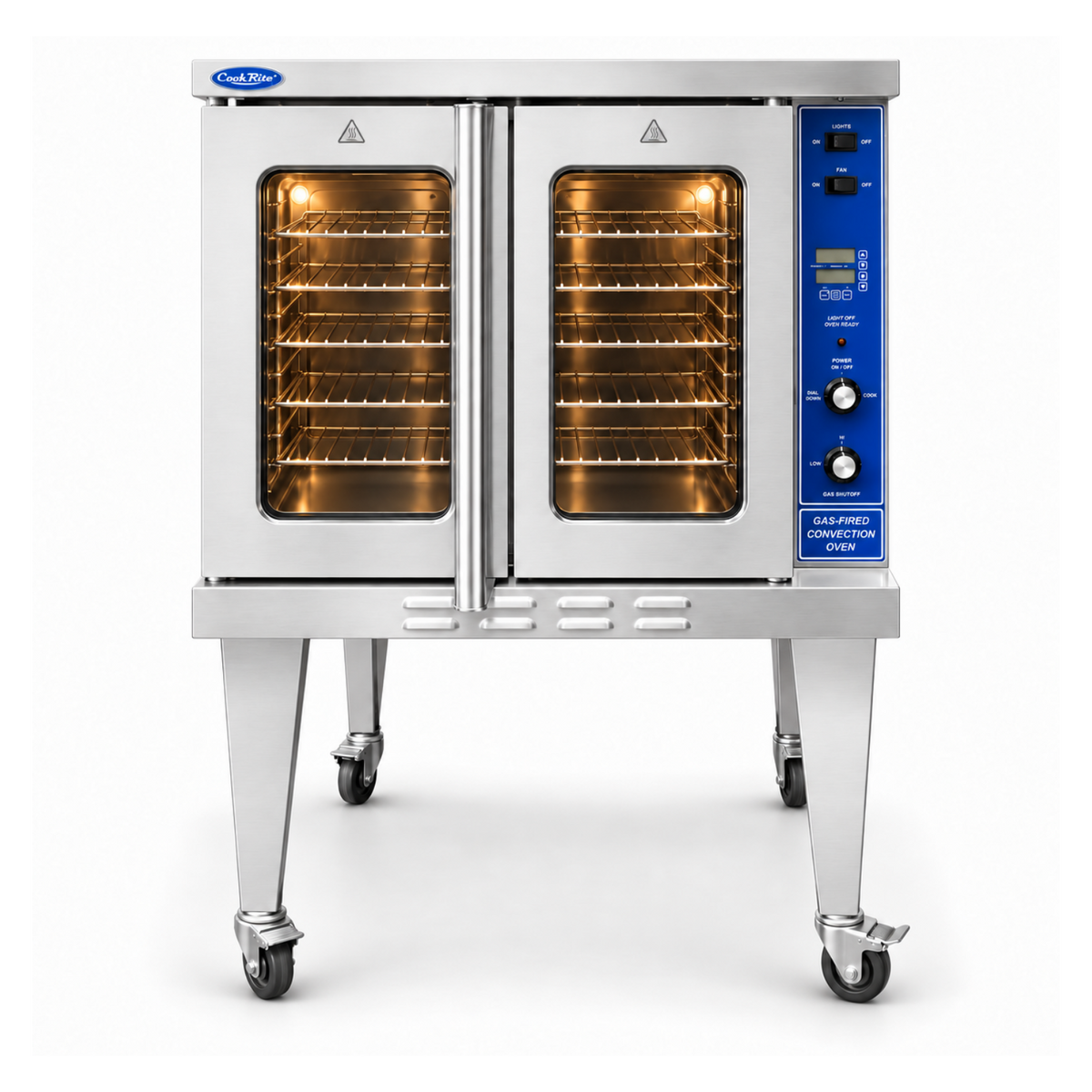 Horno de Convección a Gas 5 Parrillas de 66 x 45.7 cm Cookrite