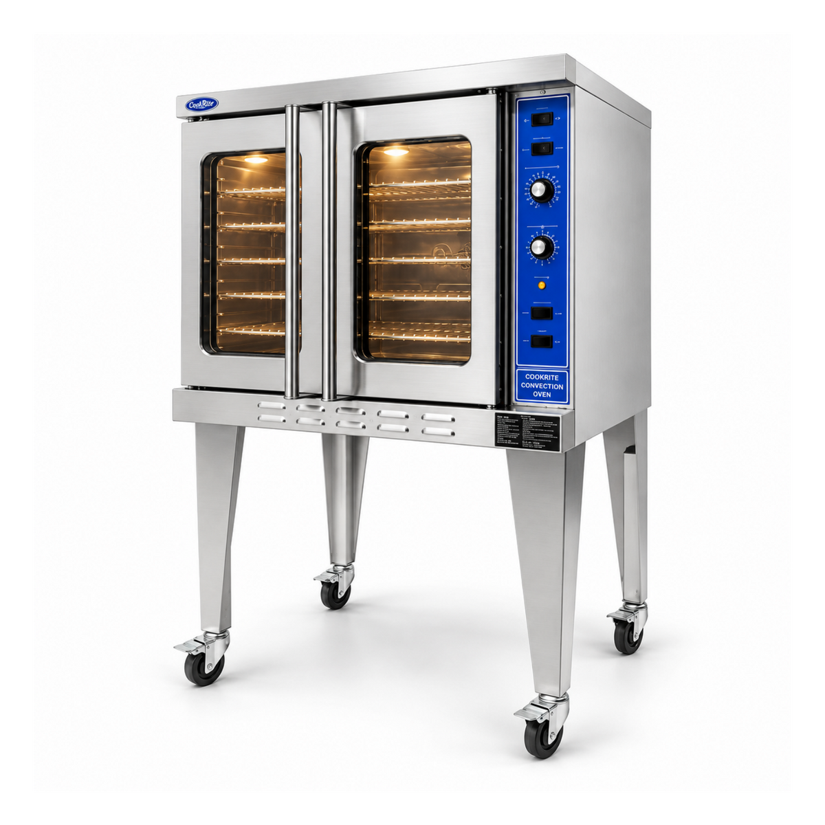 Horno de Convección a Gas 5 Parrillas de 66 x 45.7 cm Cookrite