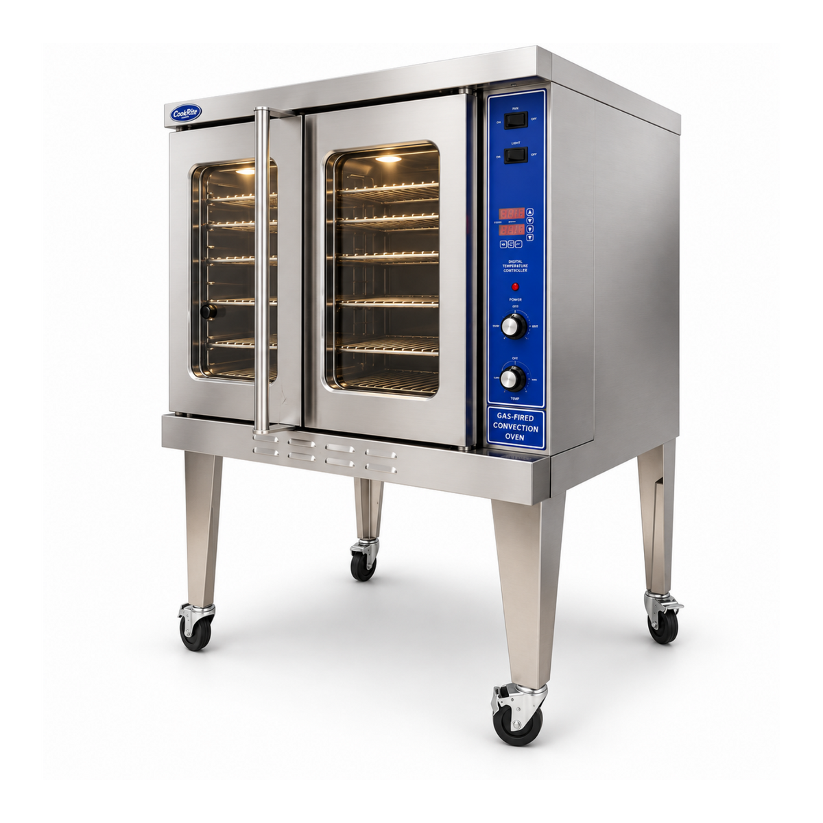 Horno de Convección a Gas 5 Parrillas de 66 x 45.7 cm Cookrite